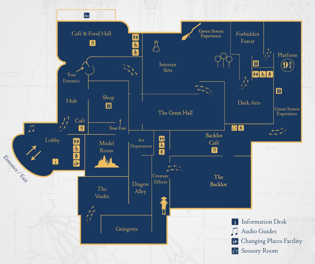 Warner Bros. Studio Tour Map